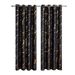 Gold And Silver Foil‑printed Marble‑pattern High‑precision Blackout Curtains With Perforations, Sun‑blocking For The Living Room_maomaolike.com