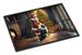 Border Collie And Santa Claus Doormat Front Door Mat Indoor Outdoor Rugs For Entryway, Non Slip Washable Low Pile, 24H X 36W_maomaolike.com