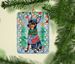 Miniature Pinscher Christmas Porcelain Ornament Christmas Tree Hanging Decorations For Home Christmas Holiday, Rectangle, Gift, Multicolor_maomaolike.com