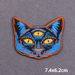 Cat Lion Face With Flower Iron On Patches For Clothing Thermoadhesive Patches Animals Embroidery Ironing Sewing Stickers DIY_maomaolike.com