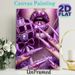 Purple Glam Lips & Jeweled Nails Painting Poster, Sparkly Luxury Crystal-embellished Poster, Eye-catching Decorative Piece Ideal For Bedroom, Vanity_maomaolike.com