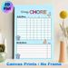 Weekly Chore Chart Painting Poster, Colorful Cartoon-style Chore Planner Poster, Functional Tracker To Organize Daily & Weekly Household Tasks For_maomaolike.com