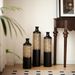 Floor Metal Vases Decorated White Metal Vases Set Of 3 Gorgeous Home Decoration Large Glazed Metal Vases 20.8in/24.8in/28.7in Height_maomaolike.com