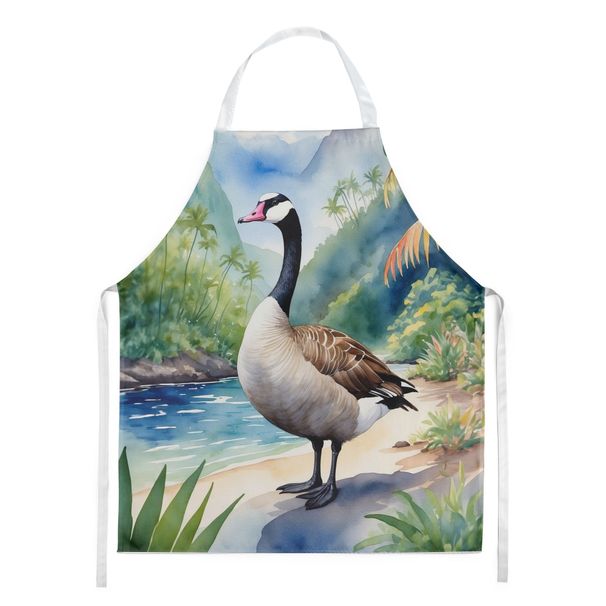 Hawaii Hawaiian Goose Apron Cooking Kitchen Server Baking Crafts Gardening For Adult Women Men, Unisex, Large, Multicolor_maomaolike.com