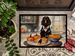 Boykin Spaniel Fall Kitchen Pumpkins Doormat Front Door Mat Indoor Outdoor Rugs For Entryway, Non Slip Washable Low Pile, 24H X 36W_maomaolike.com