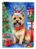 Cairn Terrier Christmas Reindeer Garden Flag Mailbox Flag Decorative Yard Flag Banner Outside Patio Artwork Yard Flower Beds, Garden Size, Multicolor_maomaolike.com