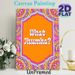 Indian Mandala Themed Painting Poster, Vibrant Colorful Ethnic Patterned Poster, Eye-catching Cultural Design With "What Jhumka?" Text, Ideal For_maomaolike.com