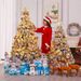 6FT/7FT Snow Flocked Christmas Tree, Artificial Faux-Pine Xmas Tree With Premium PVC Needles, Foldable Metal Stand, Full Hinged Christmas Tree Holiday Décor For Indoor & Outdoor (6FT)_maomaolike.com