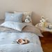 100s Full Brushed Four-Piece Set Cute Pure Cotton Duvet Cover Thickened For Autumn And Winter Children's Bedding Fresh_maomaolike.com