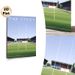The Stoop Rugby Stadium Painting Poster, Minimalist Flat-design Poster, Clear Depiction Of Rugby Field With Goalposts And Colorful Stands, Suitable_maomaolike.com
