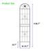 2 Pack Metal Garden Trellis 86.7" X 19.7" Rustproof Trellis For Climbing Plants Outdoor Flower Support Black_maomaolike.com