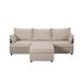 93.7' Sectional Sofa With Ottoman_maomaolike.com