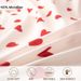 3pcs/set Small Red Heart Printed Set(1 & 2 Pillowcase)Soft And Skin-Friendly Duvet Cover Bedding Set For_maomaolike.com