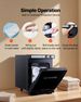 Hot Towel Warmer, 1.1 Gal Small Towel Warmer Cabinet With Clip & Stainless Steel Rack, Holds Up 8-12 Towels, Portable All-Round Heating Cabinet For Spa, Barber, Manicures, Massage, Salon, Black_maomaolike.com