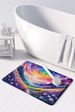 Violets In Color Memory Foam Kitchen Mat Machine Washable Anti-Fatigue Mat Cushion Comfort Bath Mat Or Kitchen Rug_maomaolike.com