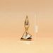Pure Brass Yoga Girl Abstract Figurine, Nordic Light Luxury Mini Metal Statue, Tabletop Decor Ornament For Living Room Bedroom
_maomaolike.com