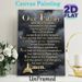 Our Father Prayer Painting Poster, Elegant Golden Script On Misty Dark Backdrop Poster, Inspirational Religious Verse Decor Ideal For Home, Church And_maomaolike.com