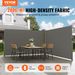 VEVOR Retractable Side Awning, 63''x 236'' Full Aluminum Rust-Proof Patio Sunshine Screen, Outdoor Privacy Divider & Wind Screen, Works For Courtyard, Balcony, Roof Terraces And Pools, Gray_maomaolike.com