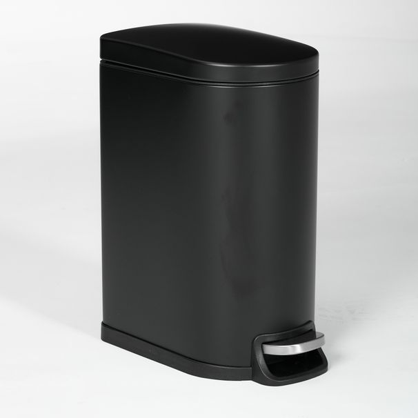 SSTC103-10L-B, Stainless Steel Kitchen Trash Can, 10L, Black_maomaolike.com