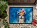 Hippie Animal Llama Doormat Front Door Mat Indoor Outdoor Rugs For Entryway, Non Slip Washable Low Pile, 24H X 36W_maomaolike.com