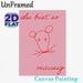 Mouse Themed Painting Poster, Soft Pink Background Red Line Art Mouse Poster, Simple Cute Design, Ideal For Bedroom And Living Room Wall Decor_maomaolike.com