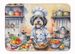 Tibetan Terrier The Chef Memory Foam Kitchen Mat Machine Washable Anti-Fatigue Mat Cushion Comfort Bath Mat Or Kitchen Rug_maomaolike.com