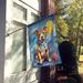 Pit Bull Terrier Happy Birthday House Flag Large Porch Sleeve Pole Decorative Outside Yard Banner Artwork Wall Hanging, Polyester, House Size, Multicolor_maomaolike.com