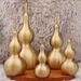 Custom Brass Style One Leaf Bottle Open Hollow Copper Gourd Base Ornament Metal Craft_maomaolike.com