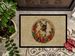 French Bulldog Christmas Flowers Doormat Front Door Mat Indoor Outdoor Rugs For Entryway, Non Slip Washable Low Pile, 24H X 36W_maomaolike.com