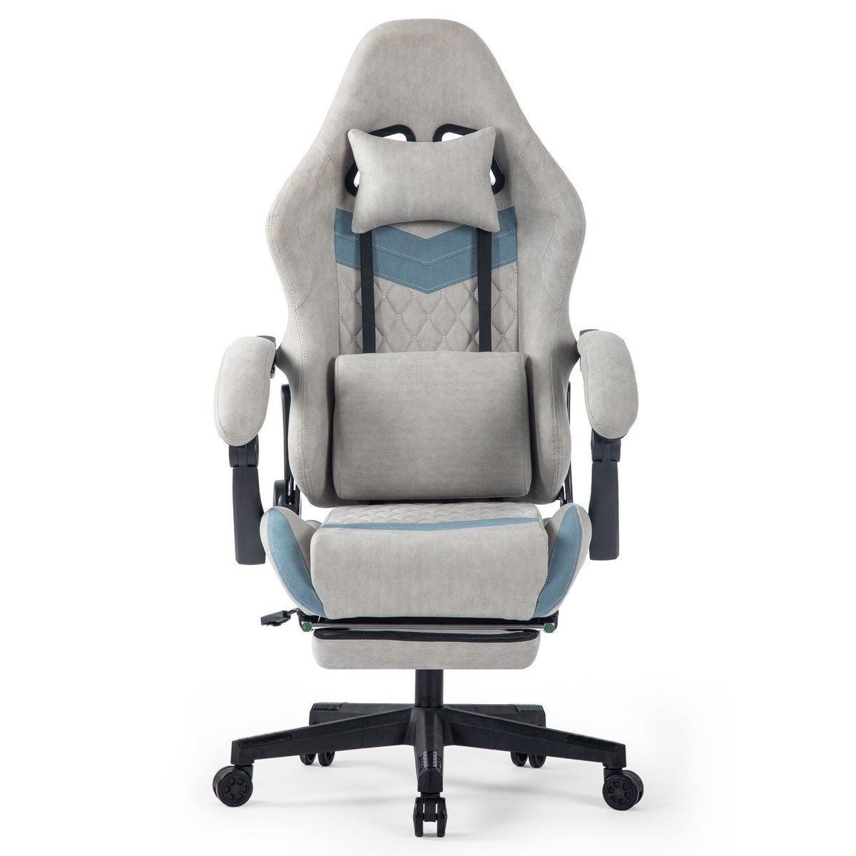 Ergonomic Adjustable Gaming Chair With Headrest And Lumbar Pillow, Adjustable Height, Suitable For Offices And Gaming Rooms_maomaolike.com