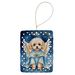 Maltipoo My Angel Porcelain Ornament Christmas Tree Hanging Decorations For Home Christmas Holiday, Rectangle, Gift, Multicolor_maomaolike.com