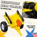 Kids Ride On Tractor With Back Trailer, Shovel & Rake, Horn, Pedal Go Kart For 3 Years Old, Yellow_maomaolike.com