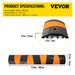 Rubber Speed Bump, 1 Pack 2 Channel Speed Bump Hump, 72 Long Modular Speed Bump Rated 22000 LBS Loading, 72.8 X 12.2 X 2.2 Garage Speed Bump For Asphalt Concrete Gravel Driveway With 2 End Cap_maomaolike.com