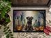 Border Terrier Spooky Halloween Doormat Front Door Mat Indoor Outdoor Rugs For Entryway, Non Slip Washable Low Pile, 24H X 36W_maomaolike.com