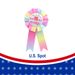 Birthday Tinplate Badge Pin, Child's Birthday Gift, Baby Girl Award Ribbon, Rosette Button Pin Party Decorations Supplies, Pink 12pcs 15cm*4.5cm_maomaolike.com