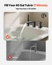 Roman Tub Faucet, 3 Hole Waterfall Bathtub Faucet, Roman Bathtub Faucets Set With Shower Head & 1 Handle, Romans Bathtub Faucets For Pet Washing, Adult Bathing, Matte Black, Stainless Steel_maomaolike.com