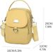 Yellow Water-Proof Women Crossbody Bag Multi Compartment Mobile Phone Bag Women Messenger Bag Casual Oxford Cloth Women Bag Shoulder_maomaolike.com