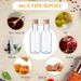 10/30/50/100Pcs Plastic Liquor Set Mini 1.7 Oz Clear Juice Cereal Silver/Gold Caps Bottle Party Decorative Bottles_maomaolike.com