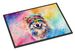 Keeshond Hippie Dawg Doormat Front Door Mat Indoor Outdoor Rugs For Entryway, Non Slip Washable Low Pile, 24H X 36W_maomaolike.com
