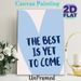 Inspirational Quote Heart Painting Poster, Soft-toned Hand-drawn Style Poster, Uplifting Motivational Message, Ideal For Bedroom And Living Room Decor_maomaolike.com