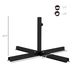 Outdoor Universal Cross Brace Stand For Small Offset Umbrella Or Large Market Umbrella, Black_maomaolike.com