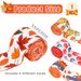 4 Rolls Ribbon, Autumn Edged Ribbon, Pumpkin Maple Leaf Truck Orange Printed Ribbon, Suitable For Autumn Party, Handmade DIY Art Decoration Supplies, 5 Yards Per Roll_maomaolike.com