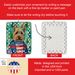 Australian Terrier Christmas Porcelain Ornament Christmas Tree Hanging Decorations For Home Christmas Holiday, Rectangle, Gift, Multicolor_maomaolike.com