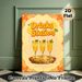 Drinks Station Themed Painting Poster, Vibrant Citrus Cocktail Scene Poster, Eye-catching Decorative Piece Suitable For Home Bar, Kitchen Or Party_maomaolike.com