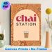 Chai Station Themed Painting Poster, Warm-toned Paisley Patterned Poster, Exotic Tea-inspired Decor Ideal For Cafes, Kitchens And Dining Areas_maomaolike.com
