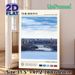 The Bronx Cityscape Painting Poster, Serene Urban Scenic Poster, Captivating NYC Borough View With Minimalist Typographic Details, Ideal For Home_maomaolike.com