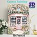 Floral Bookshop Painting Poster, Delicate Watercolor Pastel Pink Bookstore With Lush Blooming Flowers Poster, Warm Cozy Decor Ideal For Living Room_maomaolike.com