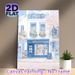Book Shop Themed Painting Poster, Pastel Watercolor Charming Street-side Book Shop With Cherry Blossoms Poster, Warm Cozy Ambiance Perfect For Living_maomaolike.com