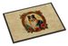 Collie Christmas Flowers Doormat Front Door Mat Indoor Outdoor Rugs For Entryway, Non Slip Washable Low Pile, 24H X 36W_maomaolike.com