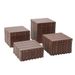 Plastic Interlocking Deck Tiles,44 Pack Patio Deck Tiles,12"x12" Square Waterproof Outdoor All Weather Use, Patio Decking Tiles For Poolside Balcony Backyard, Brown_maomaolike.com